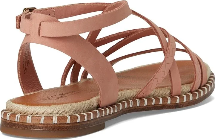 Lucky Brand Kielly Cross Strap Flat Sandals Women's Sandals Bellini : 9 B - Medium, Leather - Image 4