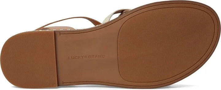 Lucky Brand Kielly Cross Strap Flat Sandals Women's Sandals Rhodonite Combo : 11 B - Medium, Leather - Image 3