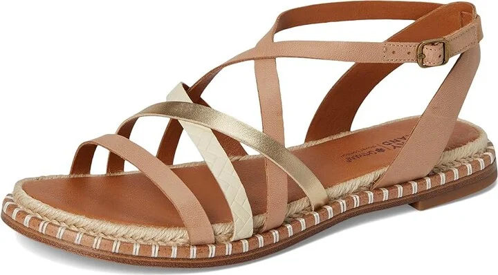 Lucky Brand Kielly Cross Strap Flat Sandals Women's Sandals Rhodonite Combo : 11 B - Medium, Leather - Image 5