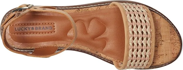 Lucky Brand Kimaya Ankle Strap Sandal Women's Sandals Murex Mix : 7 B - Medium, Synthetic - Image 2