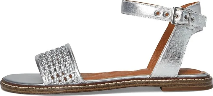 Lucky Brand Kimaya Ankle Strap Sandal Women's Sandals Silver : 8 B - Medium, Synthetic - Image 6