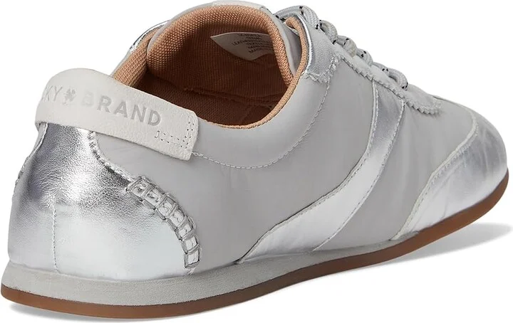 Lucky Brand Kofila Sneakers Women's Shoes Silver : 10 B - Medium, Leather - Image 4