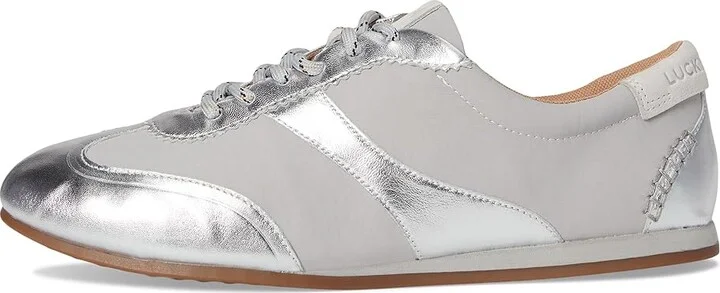 Lucky Brand Kofila Sneakers Women's Shoes Silver : 10 B - Medium, Leather - Image 6