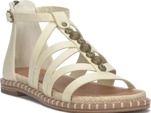 Lucky Brand Korina Beaded Gladiator Sandal - Women's Accessories Shoes Sandals in Buff