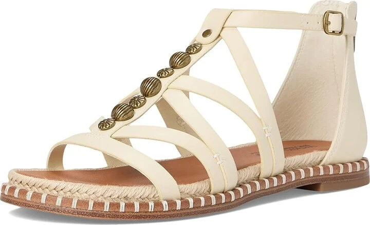 Lucky Brand Korina Beaded Gladiator Sandals Women's Sandals Dark Parchment : 7 B - Medium, Rubber - Image 5