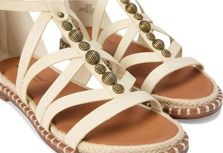 Lucky Brand Korina Beaded Gladiator Sandals Women's Sandals Dark Parchment : 7 B - Medium, Rubber - Image 7