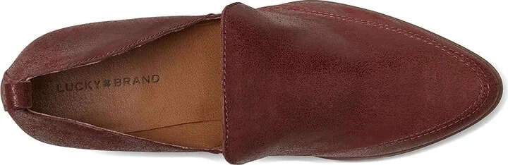 Lucky Brand Mahzan Women's Slip on Shoes Brownstone : 5 M, Leather - Image 2