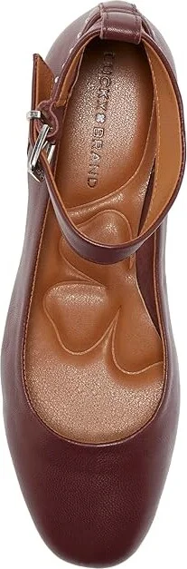 Lucky Brand Melsin Women's Flat Shoes Wine : 7.5 B - Medium, Leather - Image 2