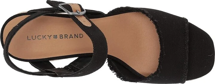 Lucky Brand Mindra Women's Shoes Black : 5 W, Textile - Image 3