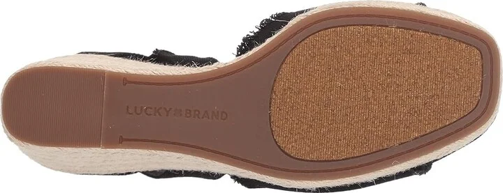Lucky Brand Mindra Women's Shoes Black : 5 W, Textile - Image 4