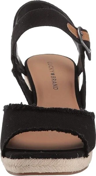 Lucky Brand Mindra Women's Shoes Black : 5 W, Textile - Image 6