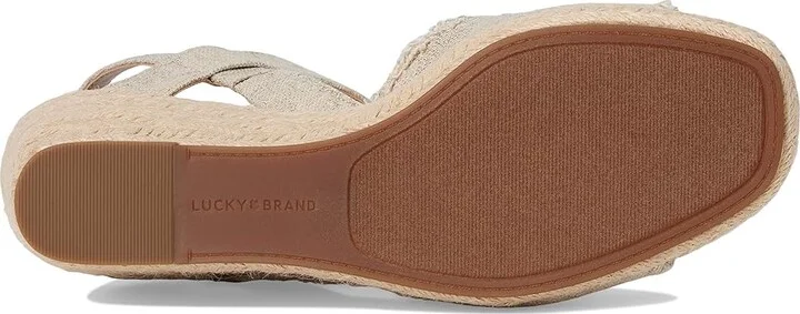 Lucky Brand Mindra Women's Shoes Natural/Plat : 7 W, Textile - Image 4