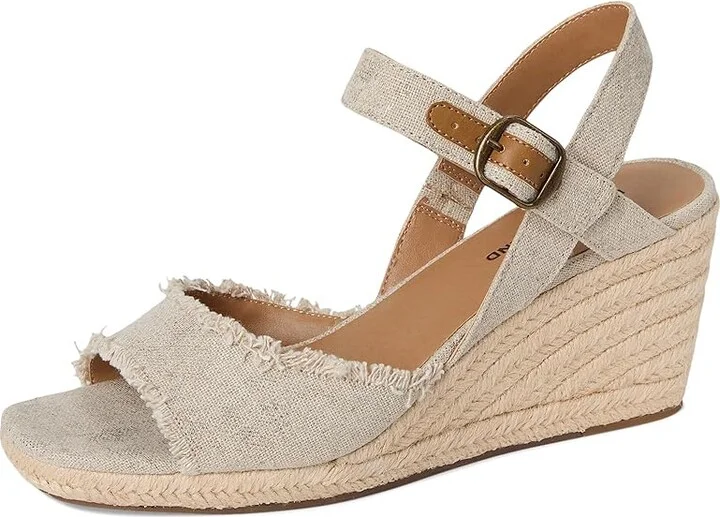 Lucky Brand Mindra Women's Shoes Natural/Plat : 7 W, Textile - Image 6