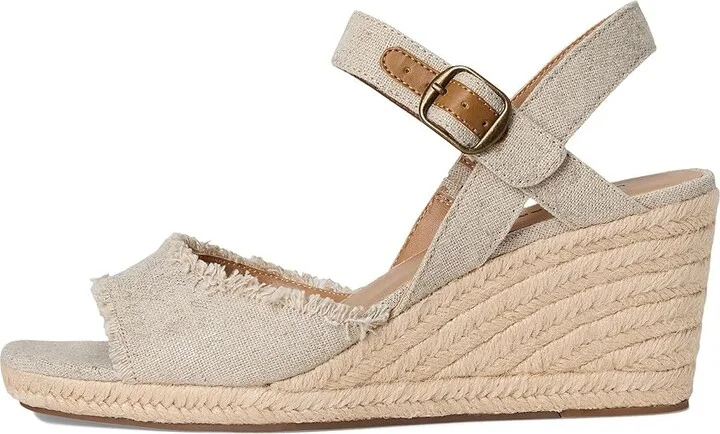 Lucky Brand Mindra Women's Shoes Natural/Plat : 7 W, Textile - Image 7