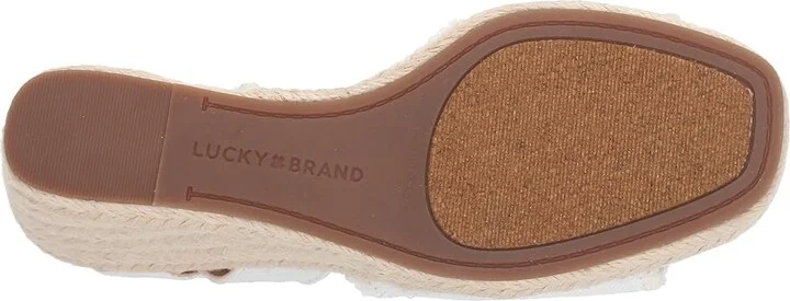 Lucky Brand Mindra Women's Shoes White : 5 W, Textile - Image 4
