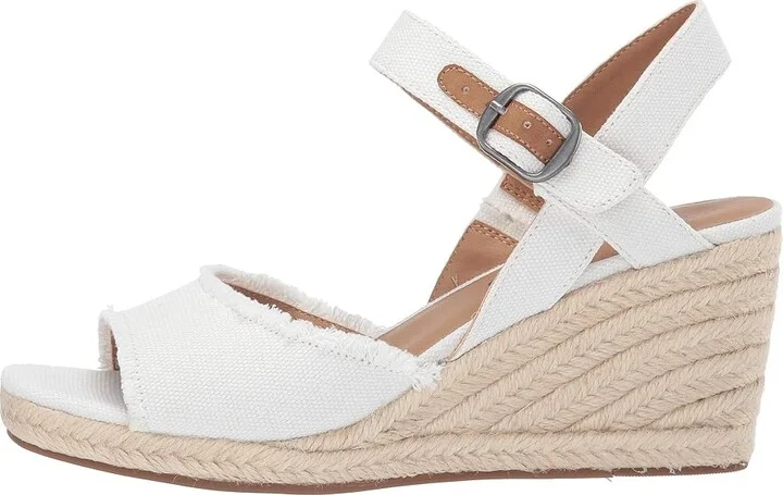 Lucky Brand Mindra Women's Shoes White : 5 W, Textile - Image 7