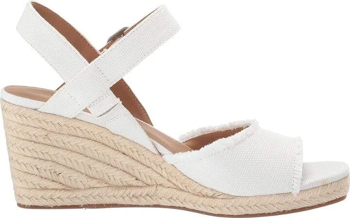 Lucky Brand Mindra Women's Shoes White : 5 W, Textile - Image 8