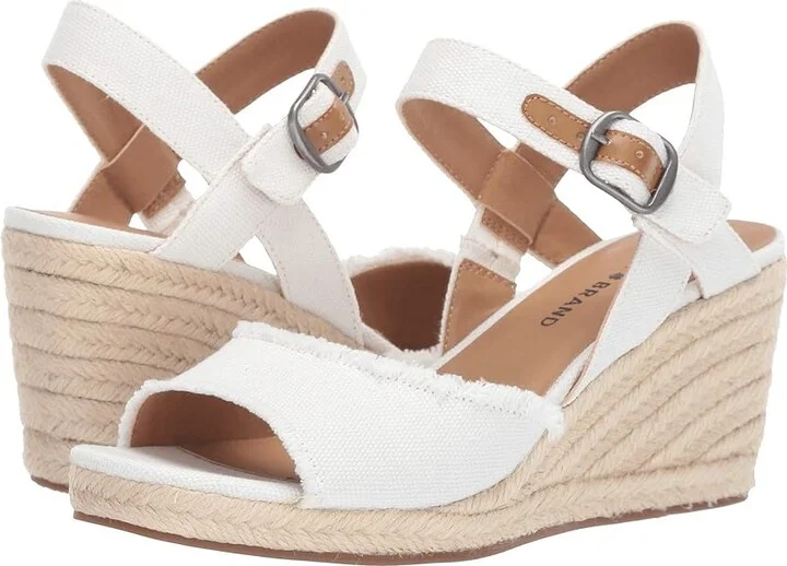 Lucky Brand Mindra Women's Shoes White : 5 W, Textile