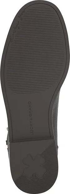 Lucky Brand Necia Women's Flat Shoes Black : 8 B - Medium, Leather/Rubber - Image 3