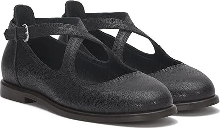 Lucky Brand Necia Women's Flat Shoes Black : 8 B - Medium, Leather/Rubber