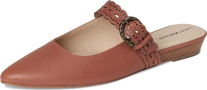 Lucky Brand Nicona Women's Flat Shoes Wild Pecan : 8.5 B - Medium, Leather - Image 5
