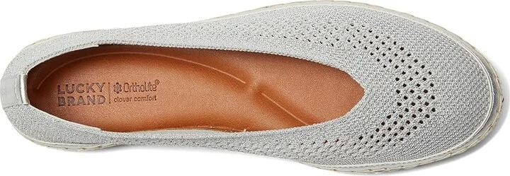 Lucky Brand Orena Knit Espadrille Sandals Women's Sandals Silver : 8.5 B - Medium - Image 2