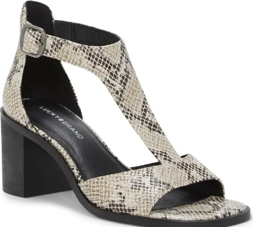 Lucky Brand Sabeni T-Strap Sandal - Women's Accessories Shoes Sandals in Open Brown/Rust