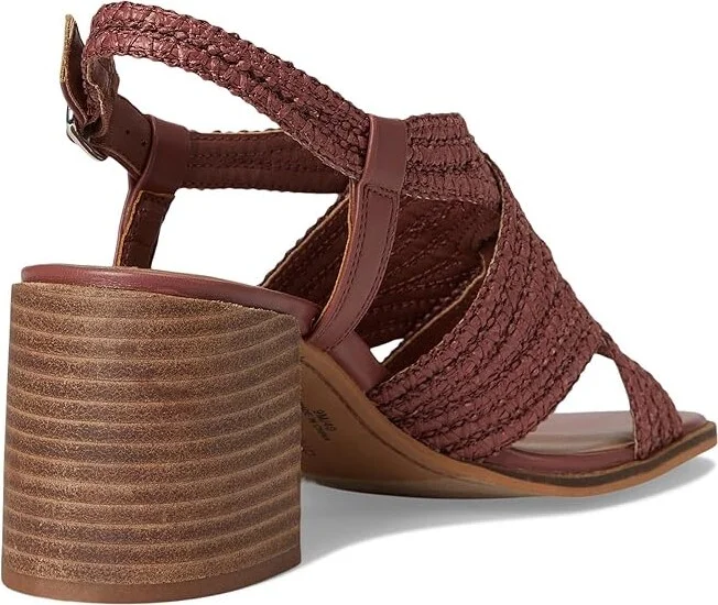 Lucky Brand Sasina Cut Out Heeled Sandals Women's Sandals Rose Dusk : 9 B - Medium, Synthetic - Image 4