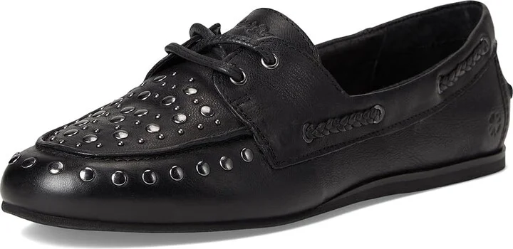 Lucky Brand Timini Studded Loafer Women's Flat Shoes Black : 11 B - Medium, Leather - Image 5