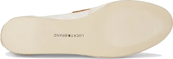 Lucky Brand Timini Studded Loafer Women's Flat Shoes White : 5 B - Medium, Leather - Image 3