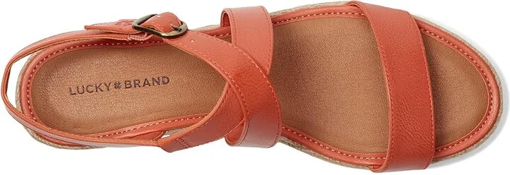 Lucky Brand Trianna Women's Sandals Igneous : 10 M, Leather - Image 2