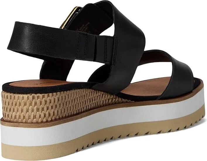 Lucky Brand Turoma Platform Wedge Sandals Women's Sandals Black : 6 B - Medium, Synthetic - Image 4