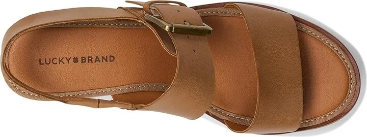 Lucky Brand Turoma Platform Wedge Sandals Women's Sandals Tuscany : 6 B - Medium, Synthetic - Image 2