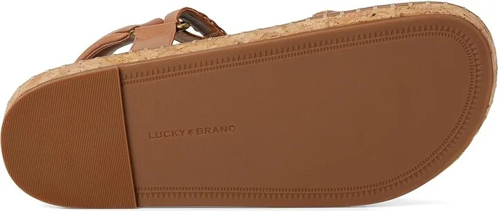 Lucky Brand Ullani Studded Platform Sandal Women's Sandals Latte : 5 B - Medium, Leather - Image 3