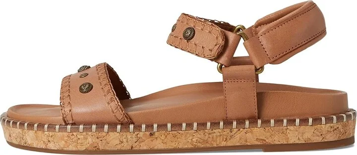 Lucky Brand Ullani Studded Platform Sandal Women's Sandals Latte : 5 B - Medium, Leather - Image 6