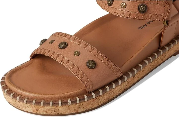Lucky Brand Ullani Studded Platform Sandal Women's Sandals Latte : 5 B - Medium, Leather - Image 7