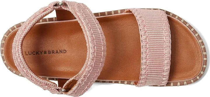 Lucky Brand Ullaniah Platform Ankle Strap Sandals Women's Sandals Blush : 11 B - Medium, Textile - Image 2