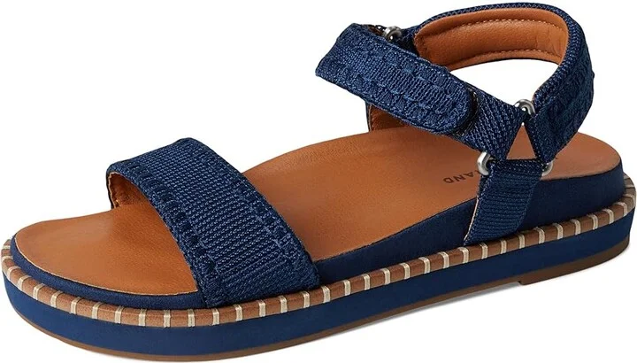 Lucky Brand Ullaniah Platform Ankle Strap Sandals Women's Sandals Dark Chambray : 9 B - Medium, Textile - Image 5