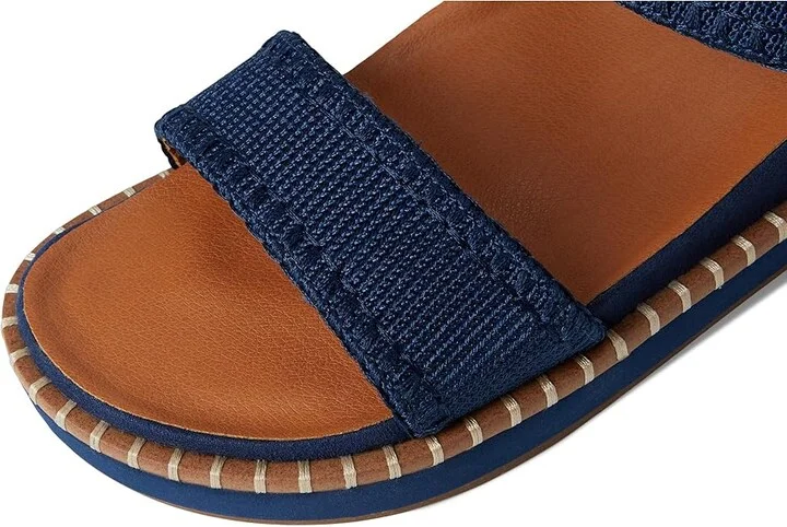 Lucky Brand Ullaniah Platform Ankle Strap Sandals Women's Sandals Dark Chambray : 9 B - Medium, Textile - Image 7
