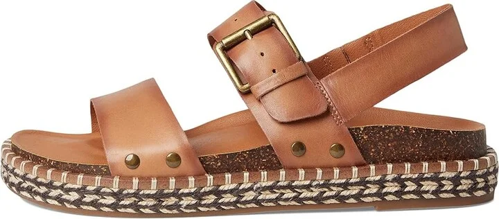 Lucky Brand Umora Women's Sandals Latte : 6.5 M, Leather - Image 6