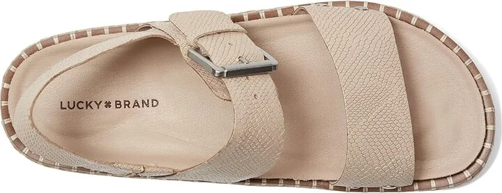 Lucky Brand Umora Women's Sandals Smoke Grey : 6.5 M, Leather - Image 2