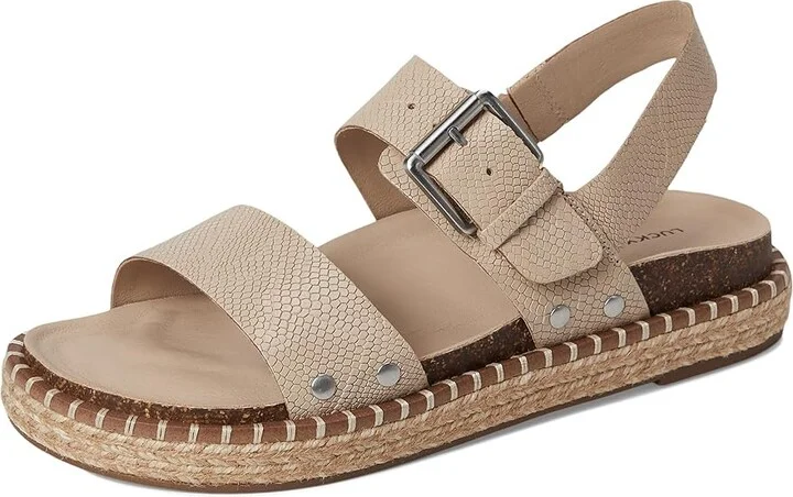 Lucky Brand Umora Women's Sandals Smoke Grey : 6.5 M, Leather - Image 5