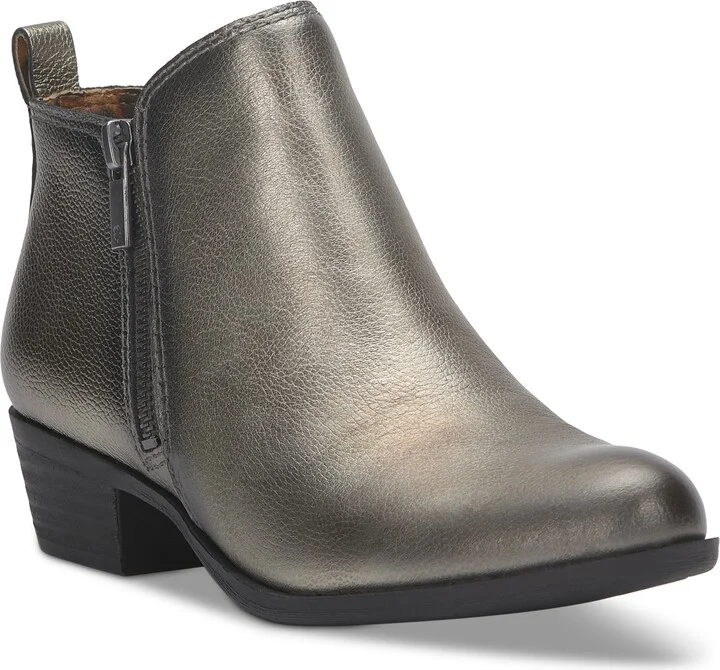 Pewter Washed Metallic Leather