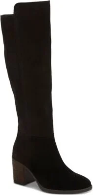 Lucky Brand Womens Bonnay Knee High Block Heel Boots Regular Wide Extra Wide Calf