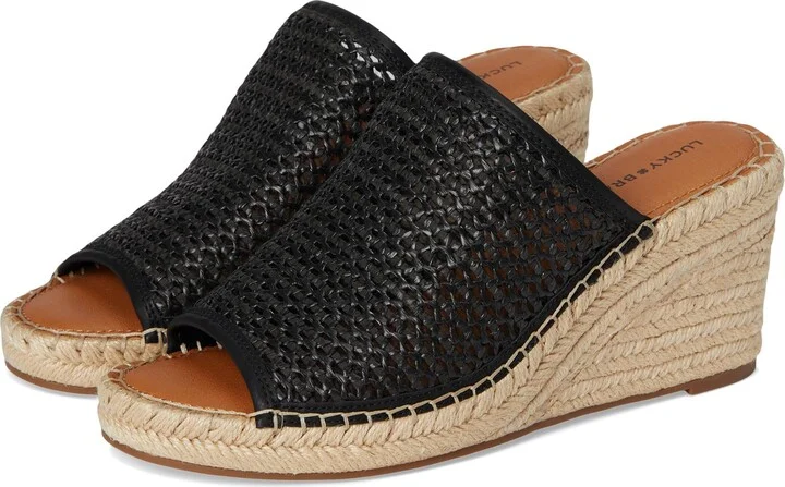 Lucky Brand Women's Cabriah Woven Espadrille Wedge Sandal