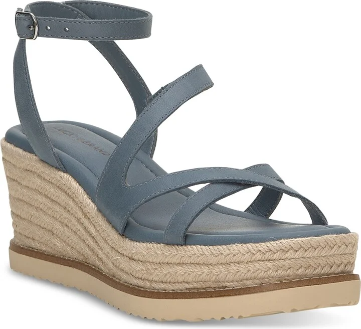 Lucky Brand Women's Carolie Strappy Espadrille Wedge Sandals