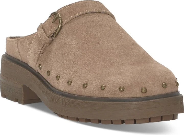 Lucky Brand Women's Caytina Studded Buckle Strap Clogs