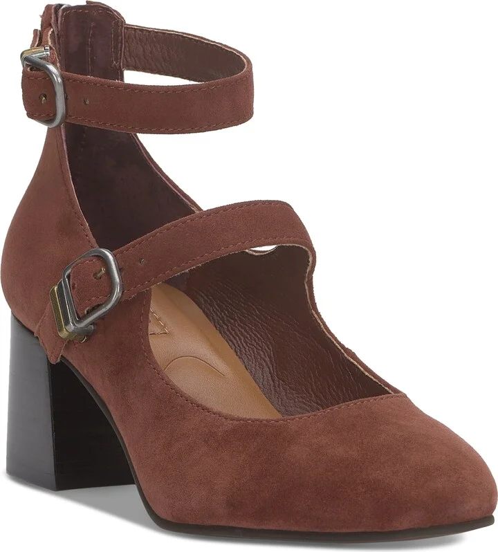 Lucky Brand Women's Cemli Double-Strap Mary Jane Block-Heel Pumps