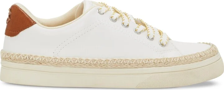 Lucky Brand Women's Cheynas Whipstitch Lace-Up Sneakers - Off White/Rhondite Leather - Image 2