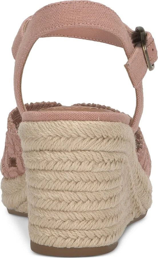 Lucky Brand Women's Coyna Floral Lace Platform Espadrille Wedge Sandals - Image 3